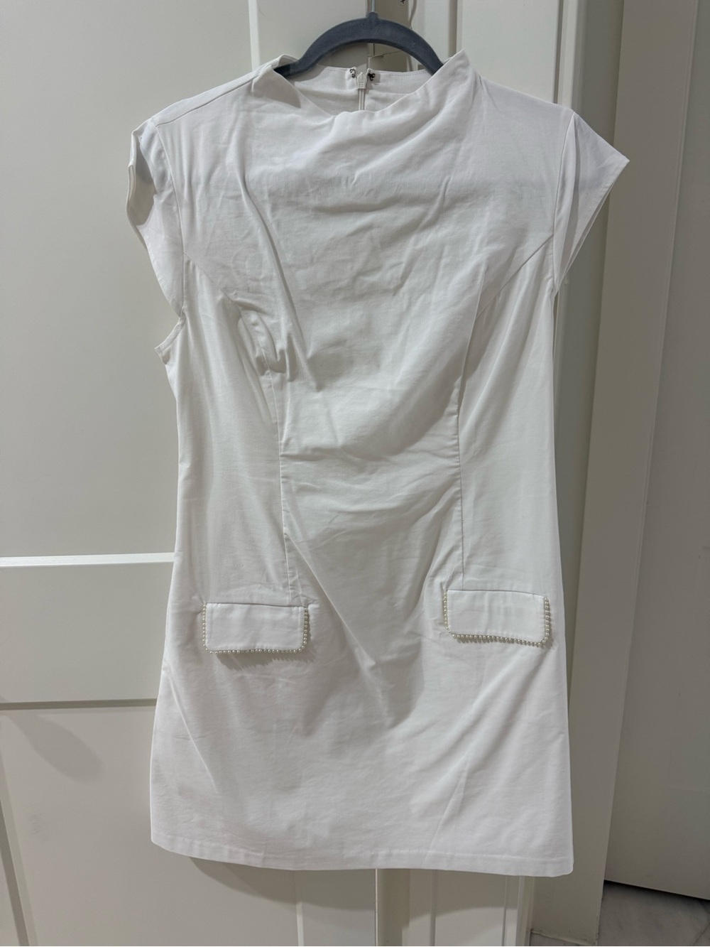 BHLDN White Cap Sleeve Shift Dress